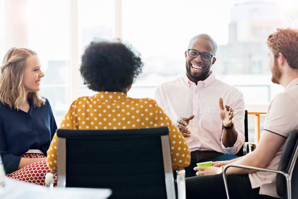 Business people having meeting in modern office : Stock Photo