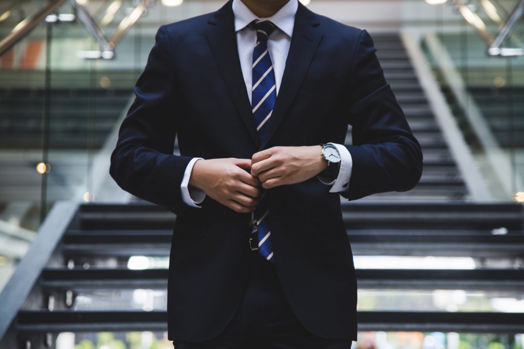 A man with a full suit