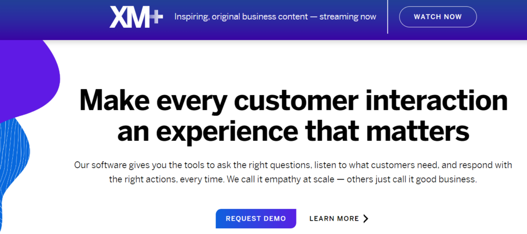 Qualtrics homepage