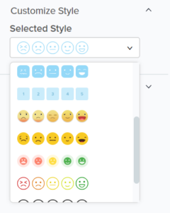 customize smiley scale