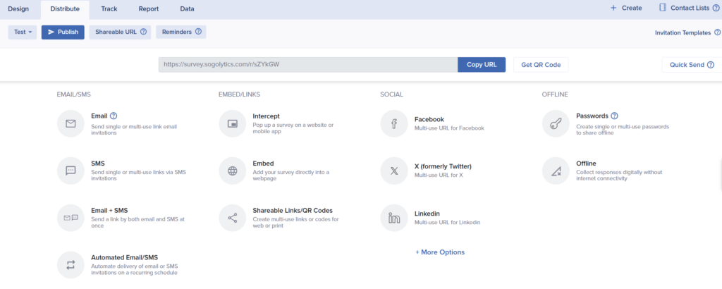 Transformed Distribution - Publish options