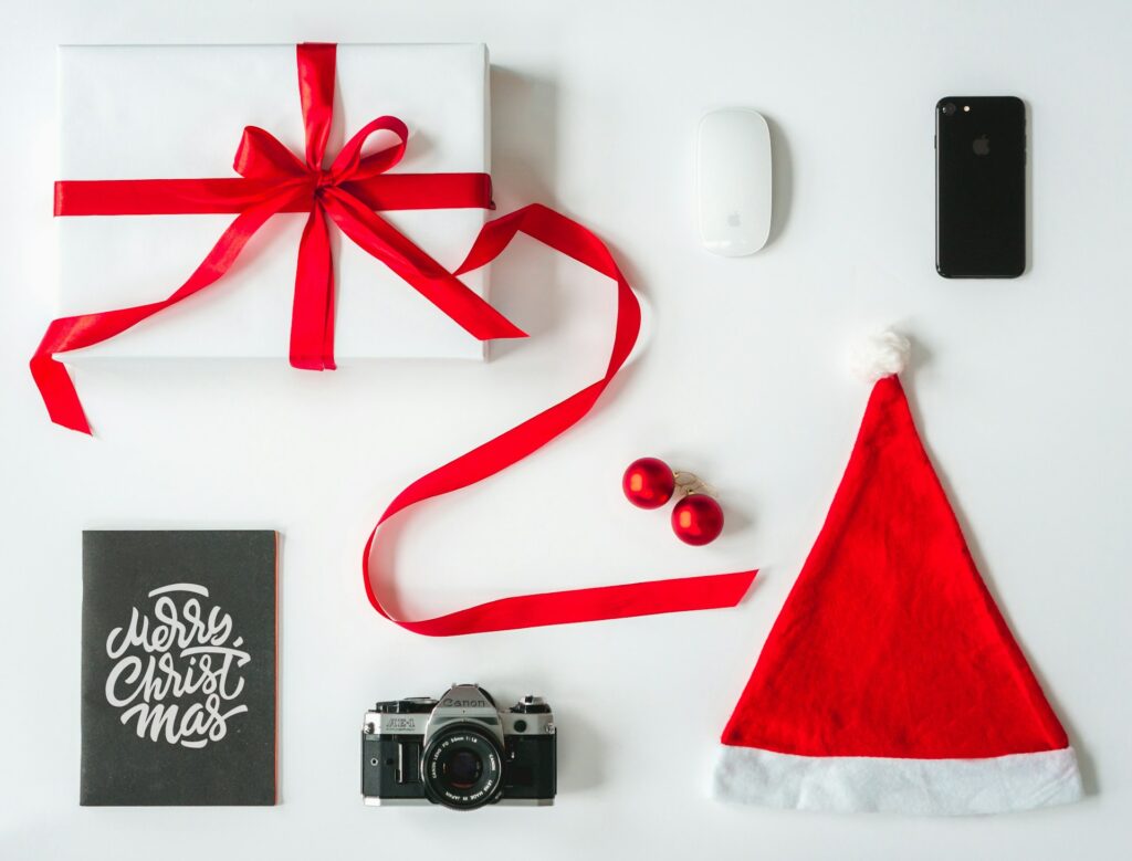 Christmas surveys and holiday marketing props