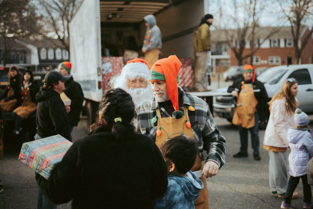 celebrating Boxing Day by volunteering and charitable giving